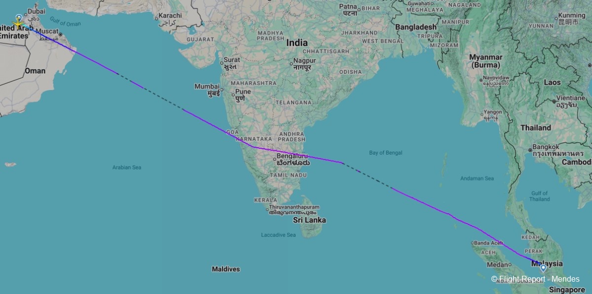 Etihad Airways Abu Dhabi → Kuala Lumpur