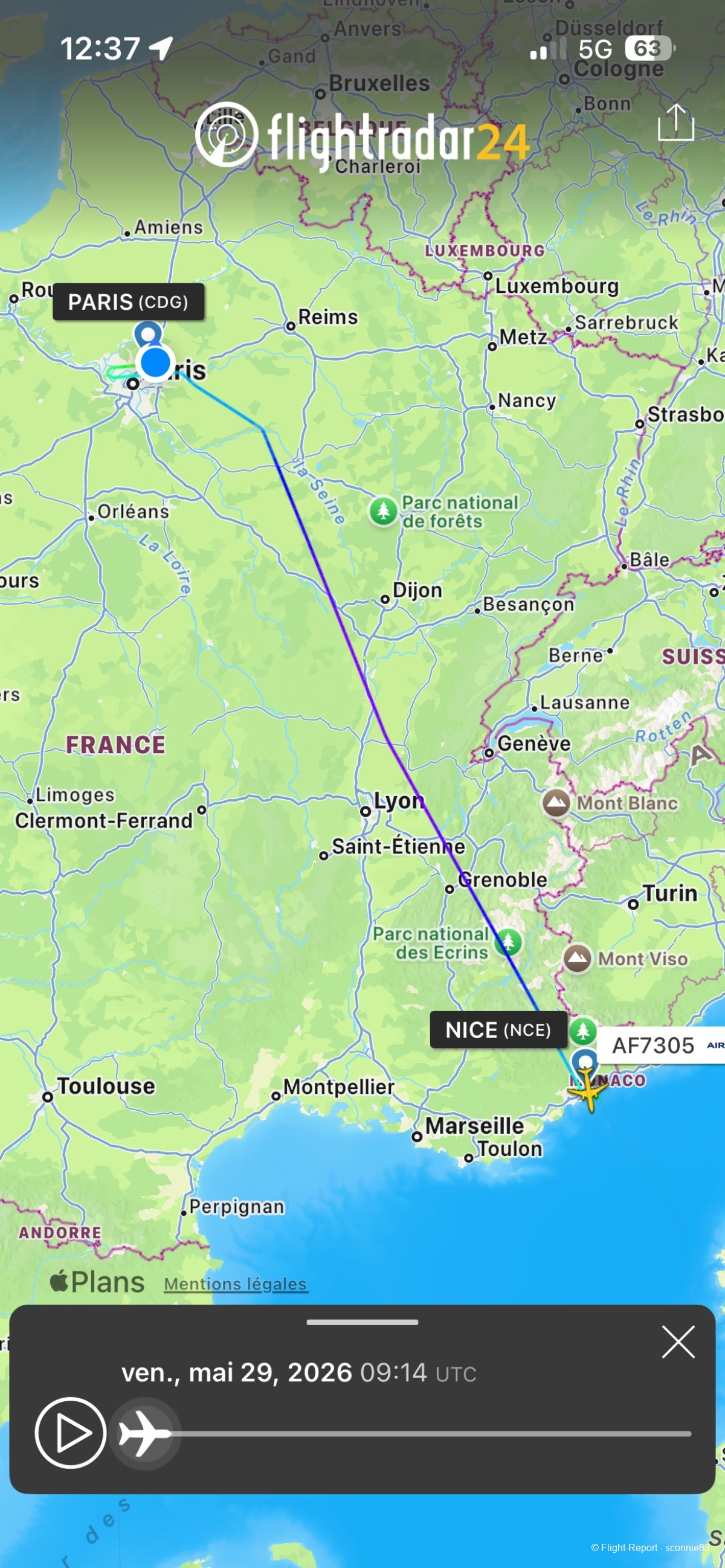 Air France Nice → Paris