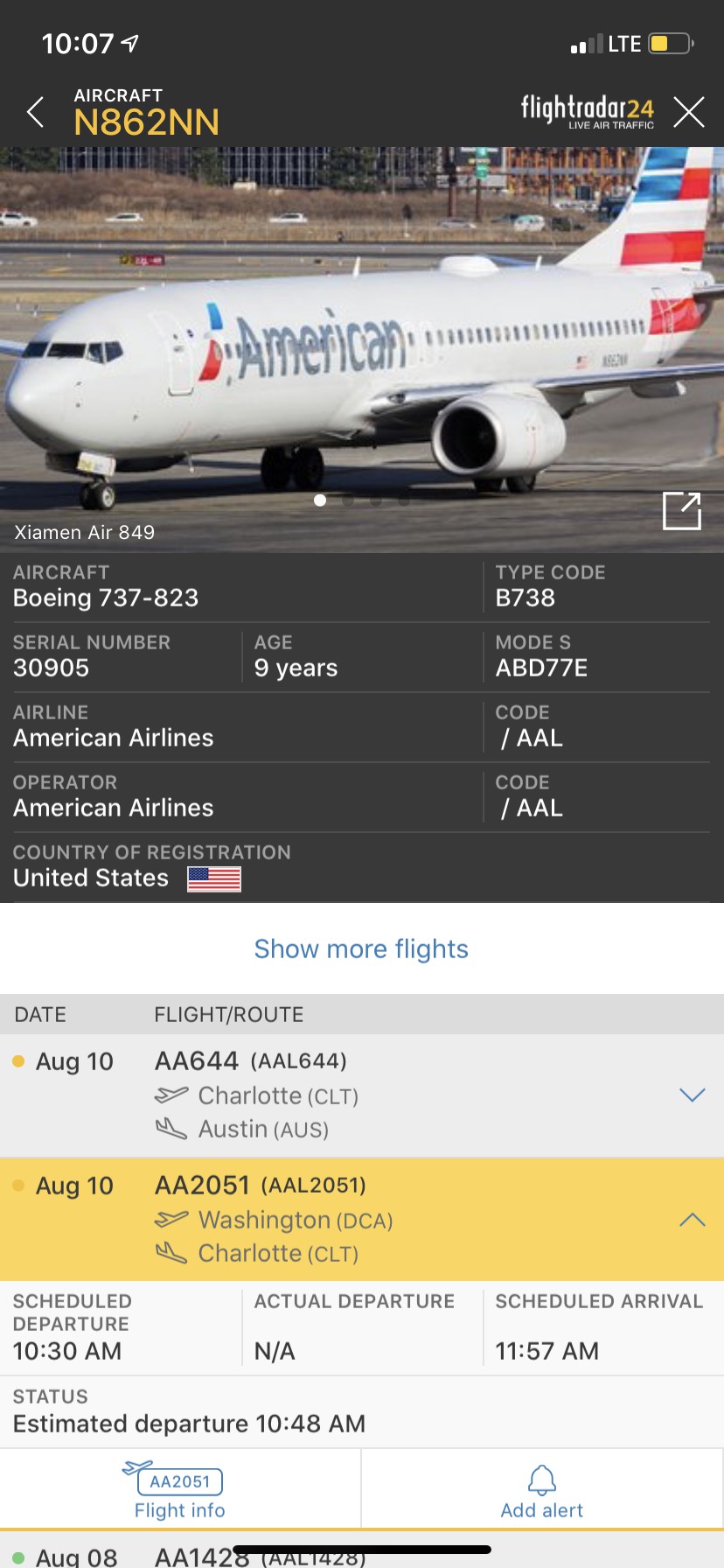 American Airlines  Flightradar24 Blog