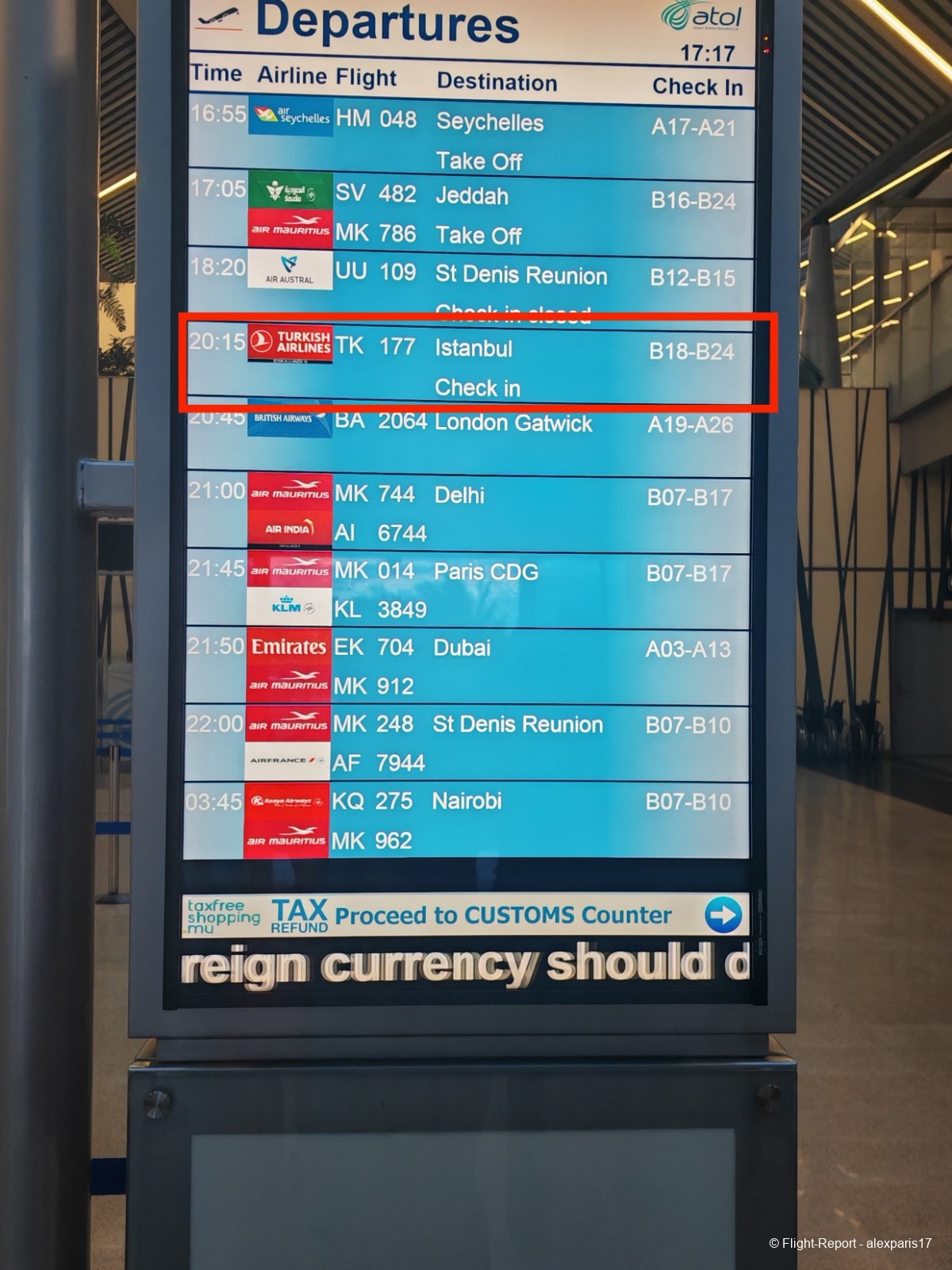 photo tableau-aeroport