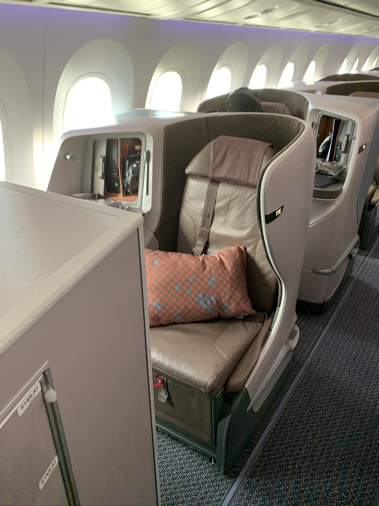 Review of Singapore Airlines flight from Osaka to Singapore in Business