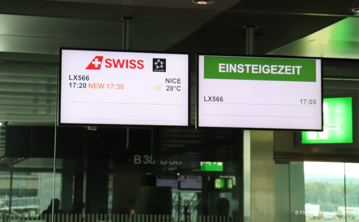 SWISS Zurich → Nice