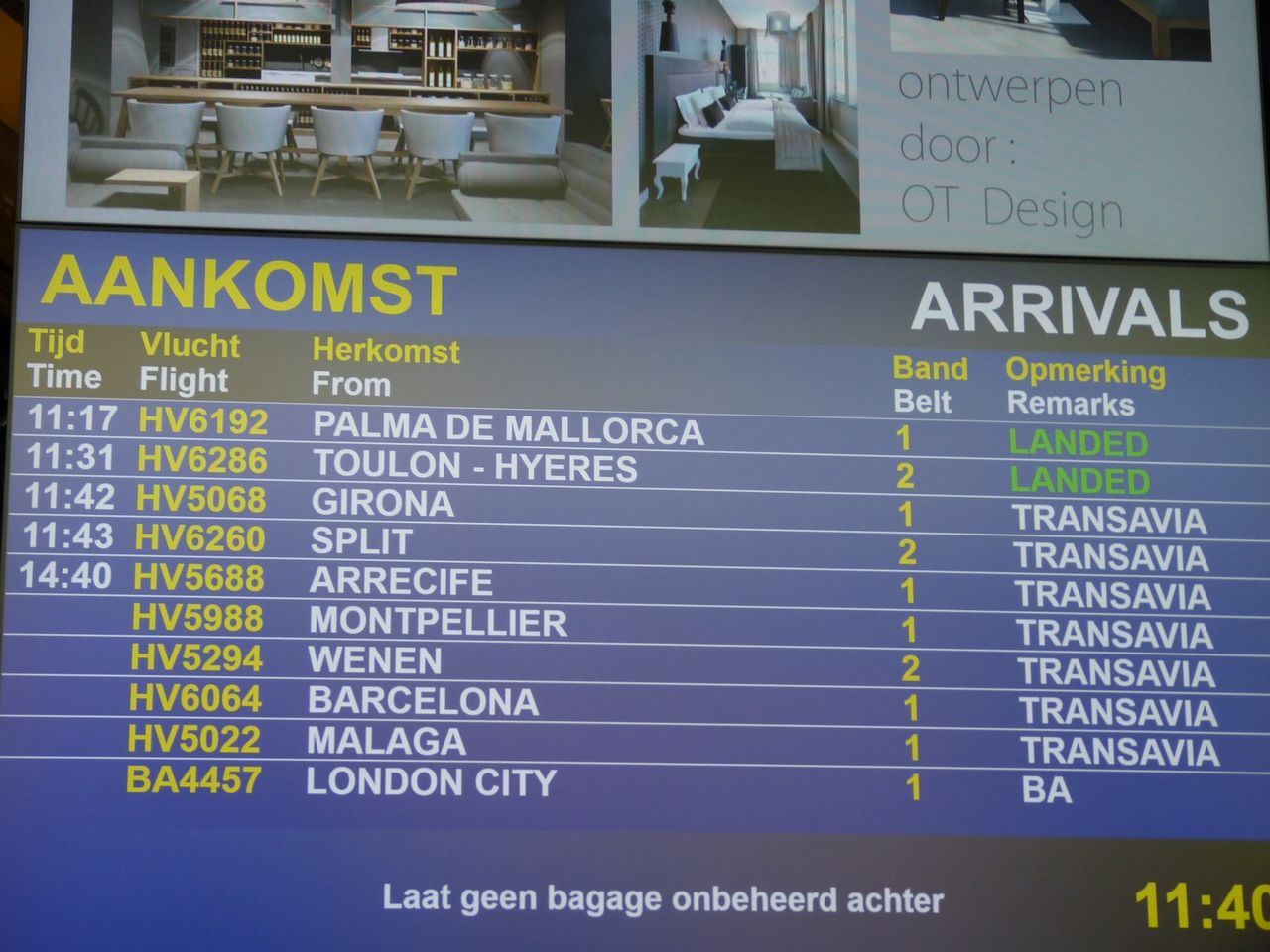 Avis du vol Transavia Toulon → Rotterdam en Economique