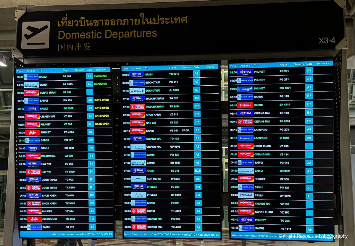 Avis Du Vol Thai Airways Bangkok → Phuket En Economique