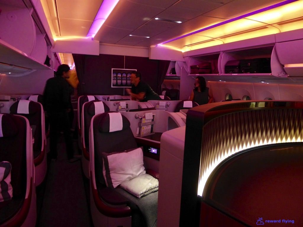 Review of Qatar Airways flight from Boston to Doha in Business