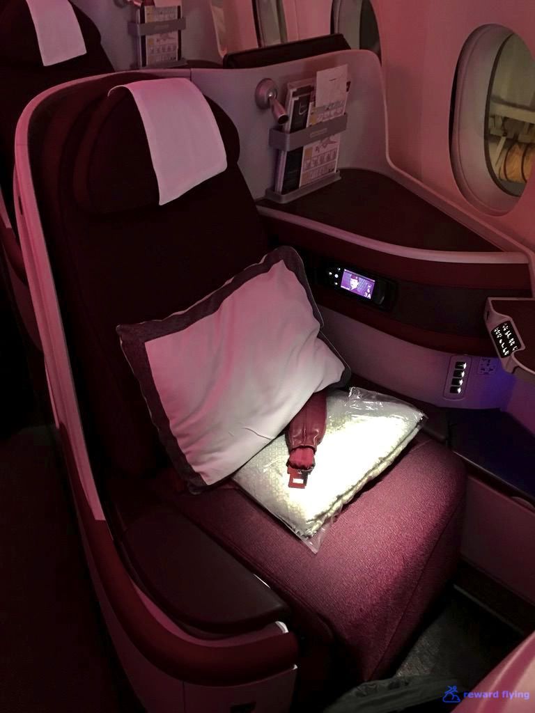 Review of Qatar Airways flight from Boston to Doha in Business