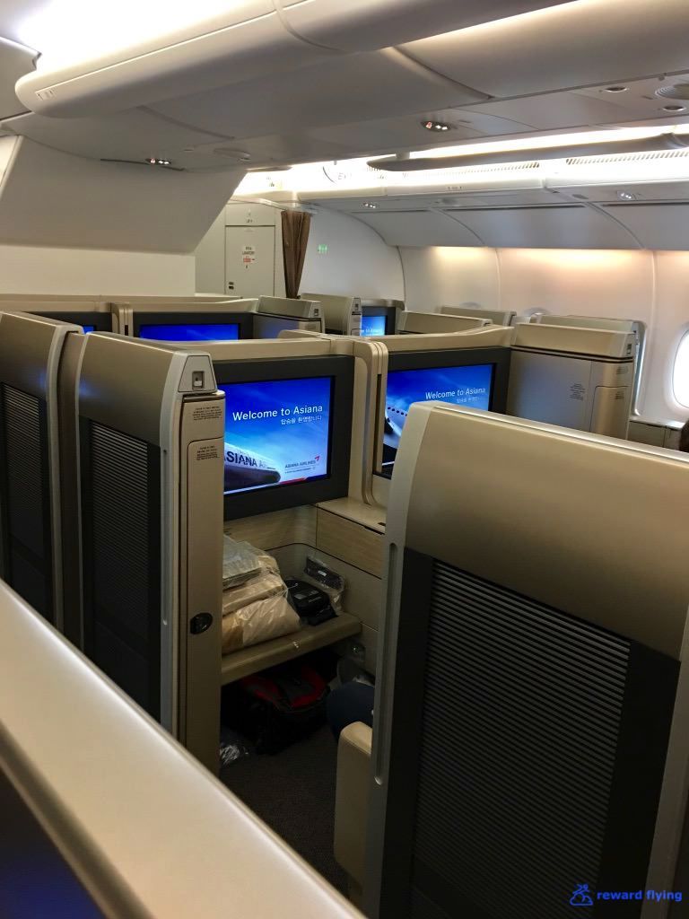 Review of Asiana Airlines flight from Frankfurt to Seoul in First