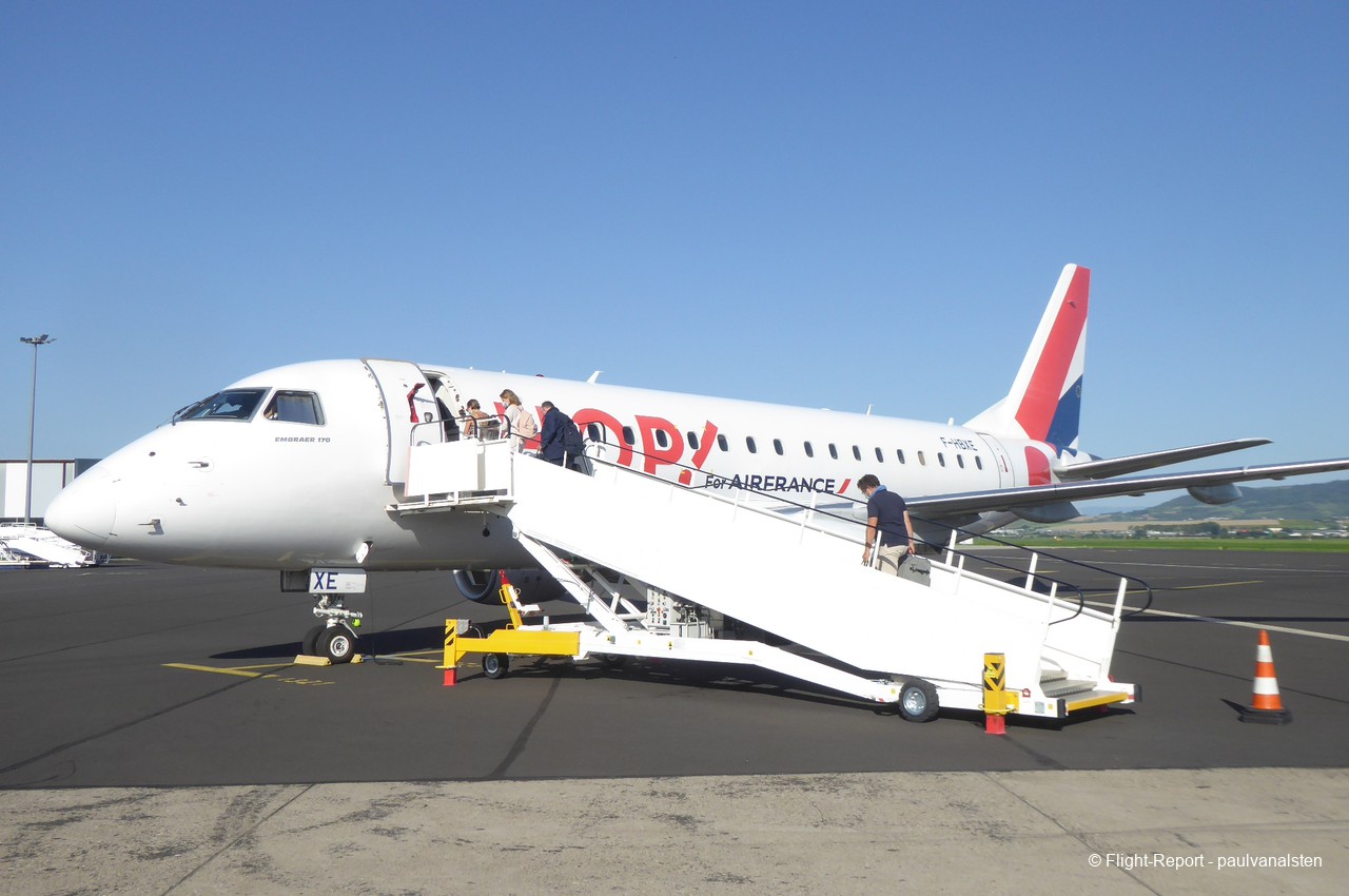 Avis du vol Air France Hop ClermontFerrand → Paris en Economique