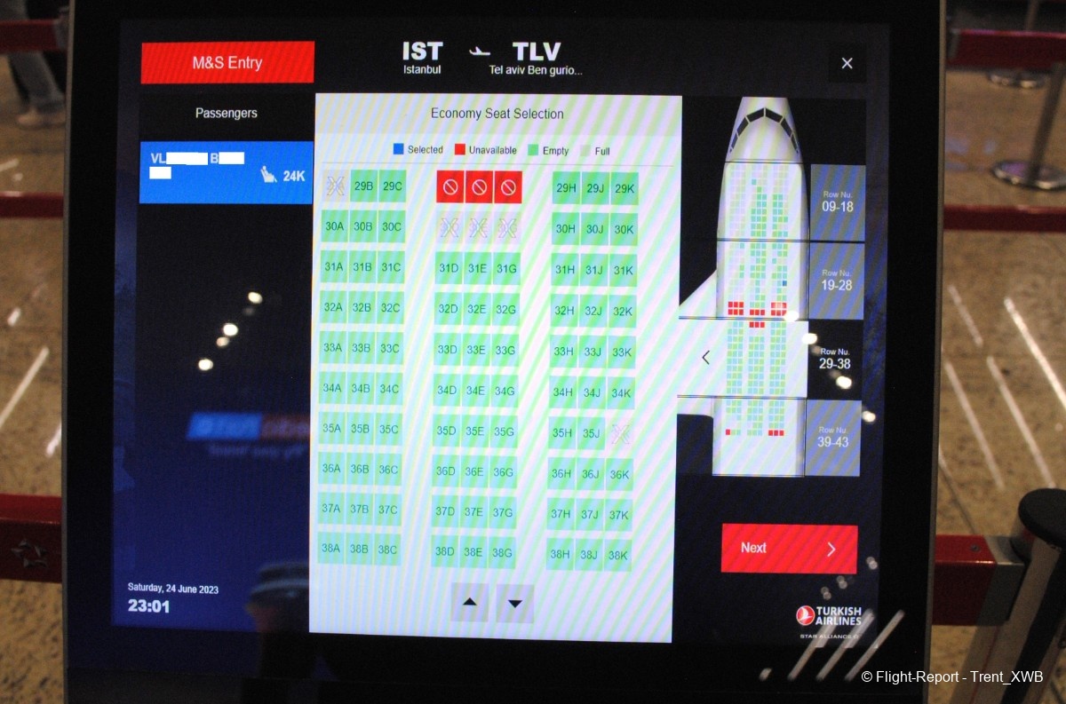 Turkish Airlines Istanbul → Tel Aviv