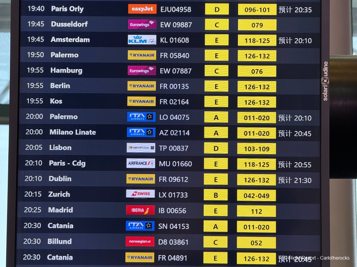 ITA Airways Rome → Milan