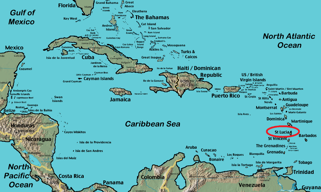 photo caribbean-islands-map