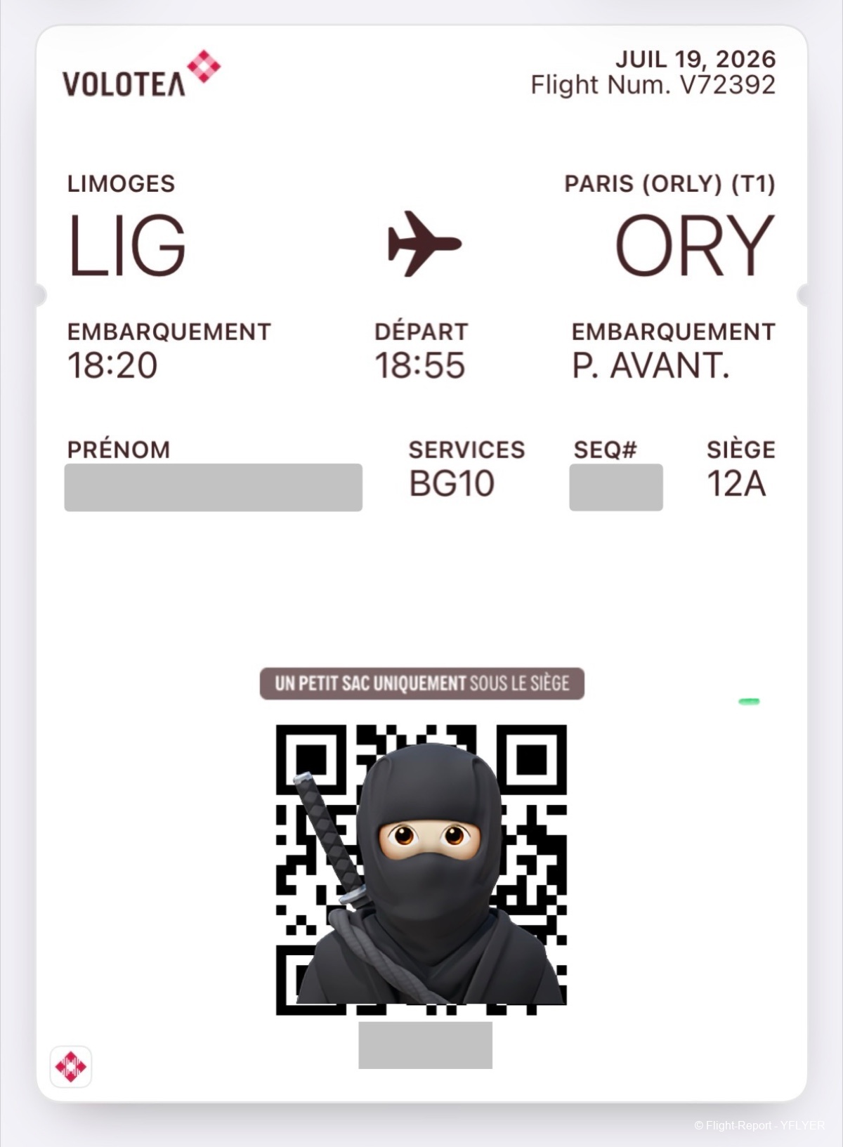 Volotea Limoges → Paris