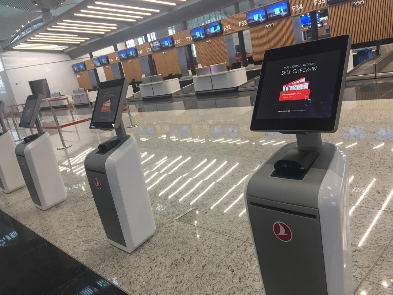 Self-Check in Istanbul Airport