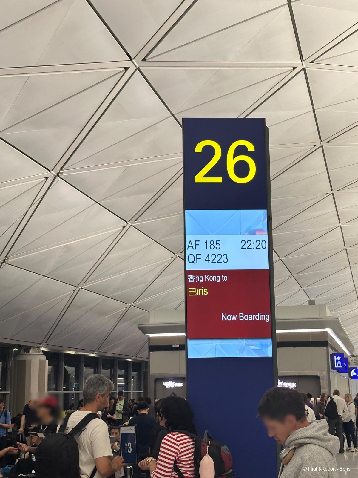 Air France Hong Kong → Paris