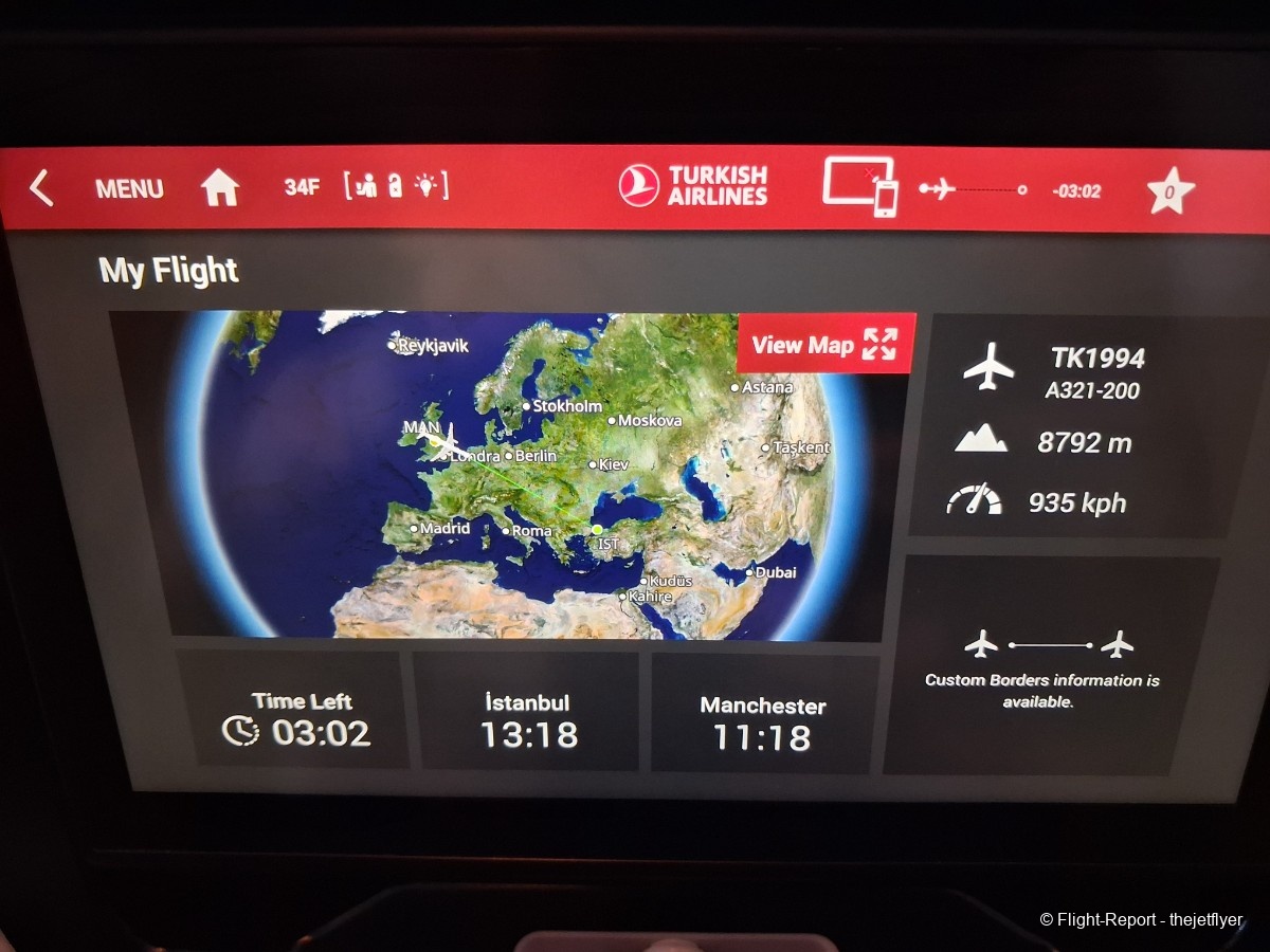 Turkish Airlines Manchester → Istanbul