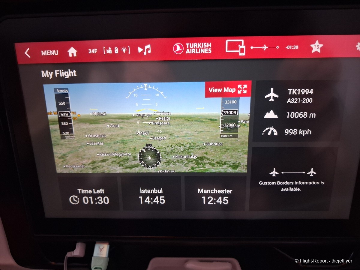 Turkish Airlines Manchester → Istanbul