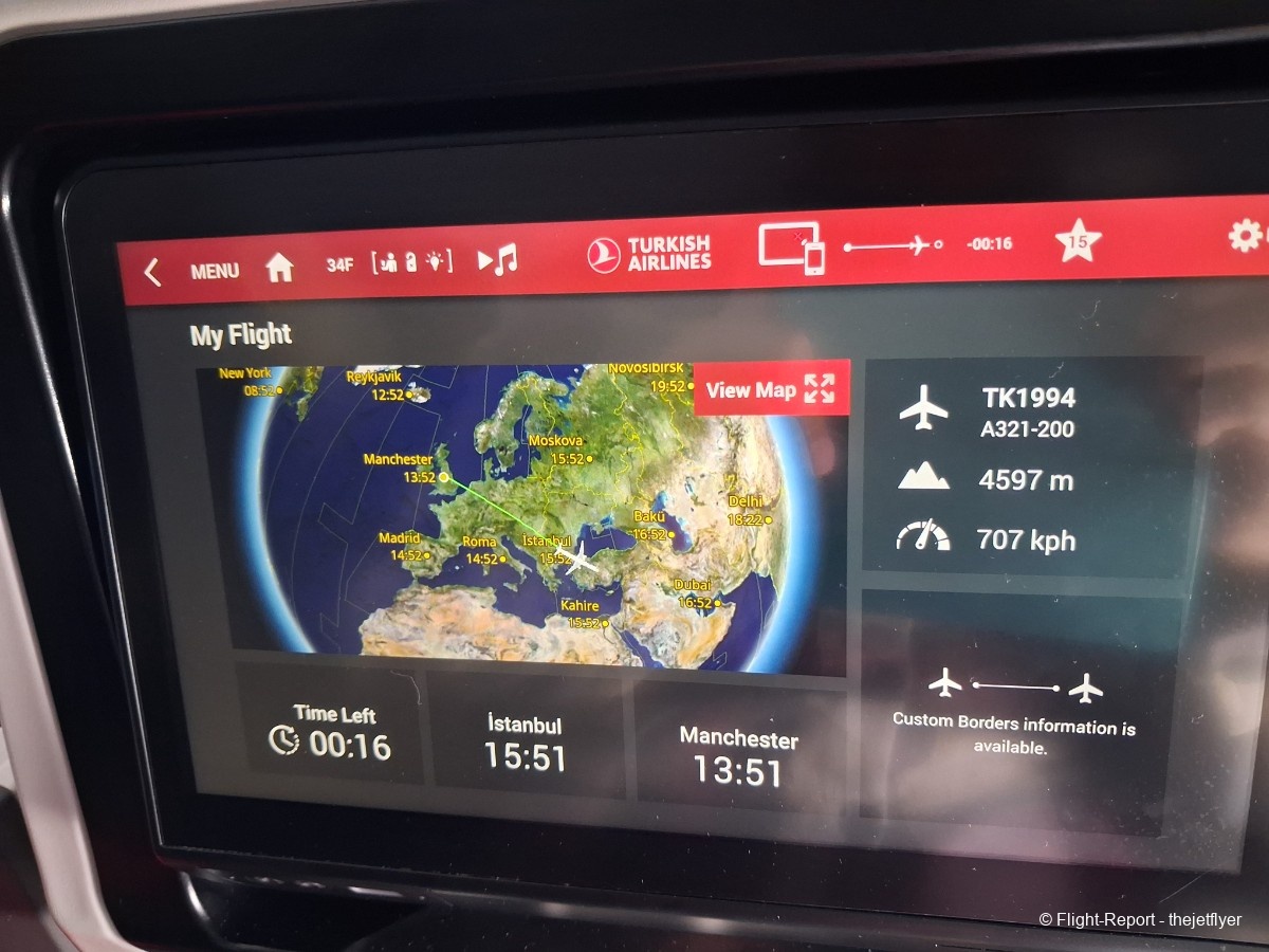 Turkish Airlines Manchester → Istanbul