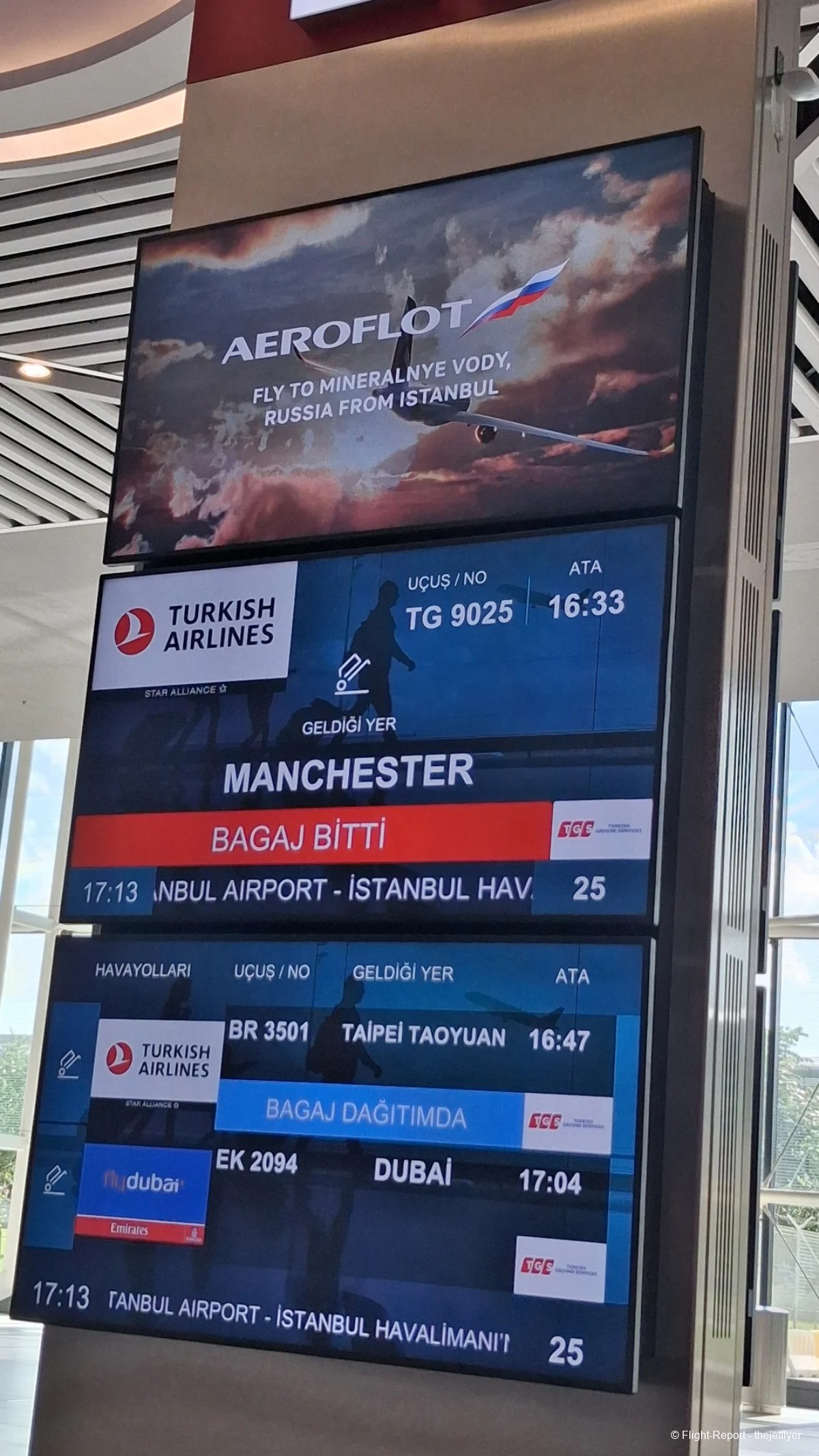 Turkish Airlines Manchester → Istanbul