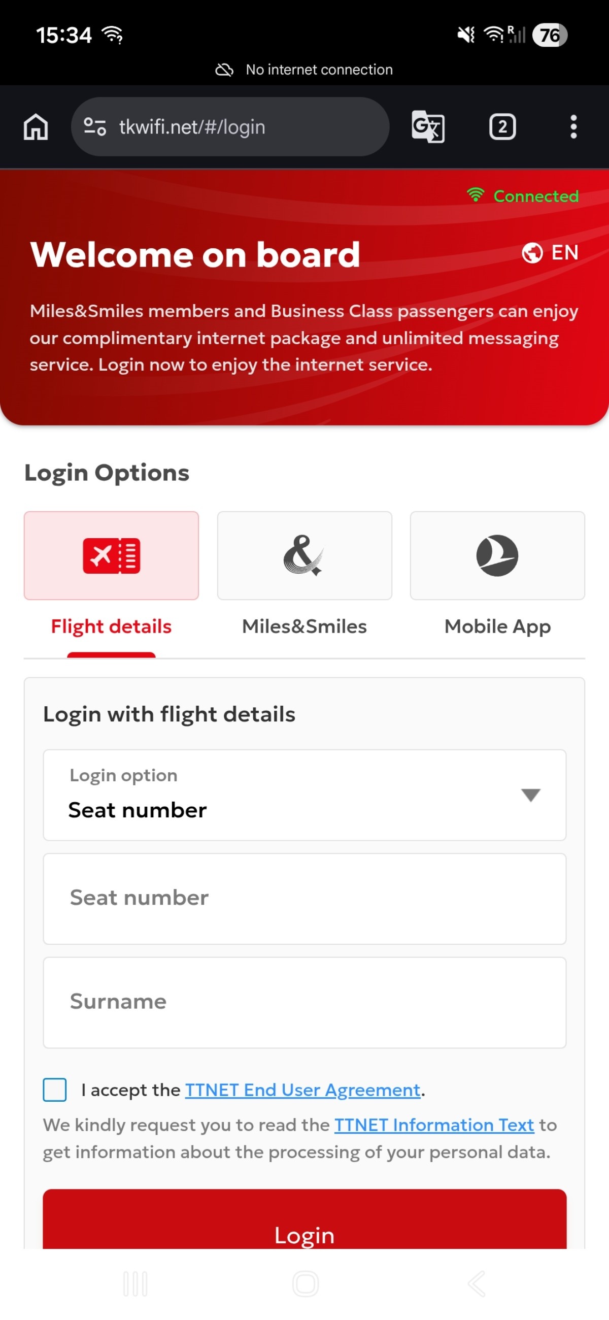 Turkish Airlines Manchester → Istanbul