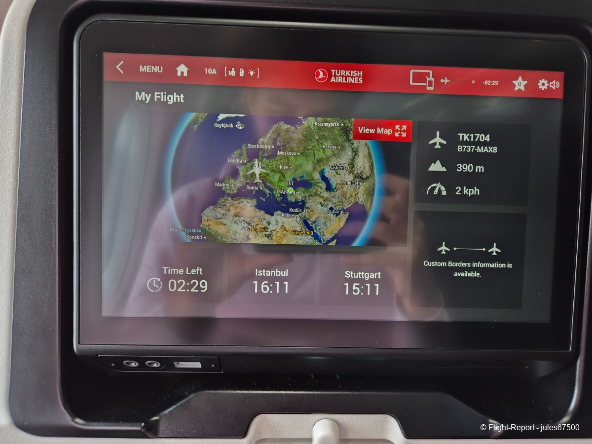 Turkish Airlines Stuttgart → Istanbul