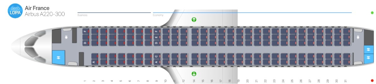 photo seat-map-a220-af
