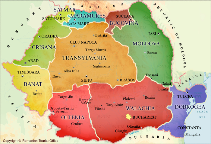 photo romania-regions-map