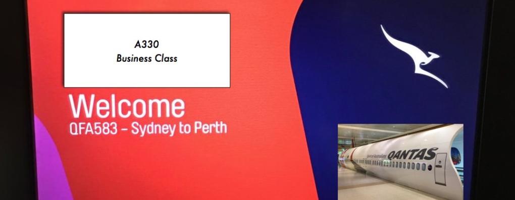 Review of Qantas flight from Sydney to Perth in Business
