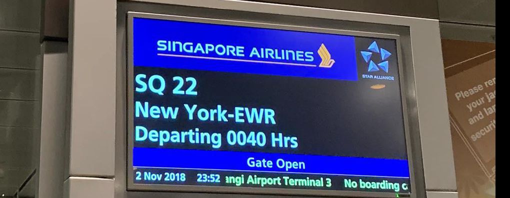 Review of Singapore Airlines flight from Singapore to Newark in Premium Eco