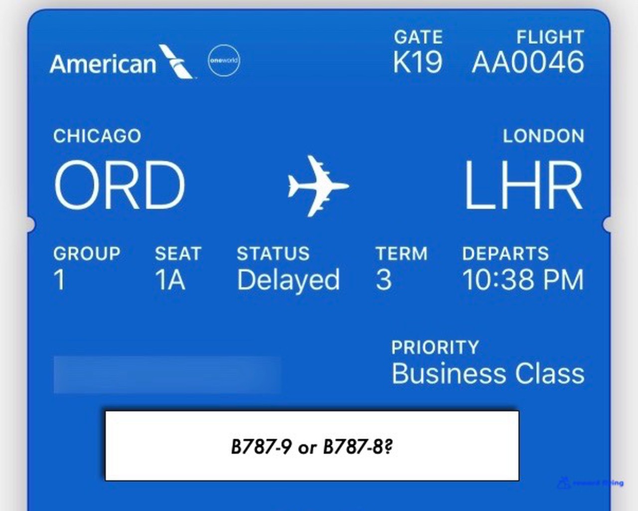 American airlines london to chicago review