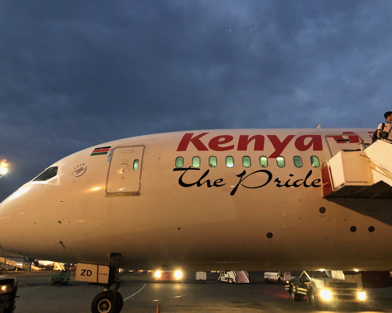 Avis du vol Kenya Airways Amsterdam