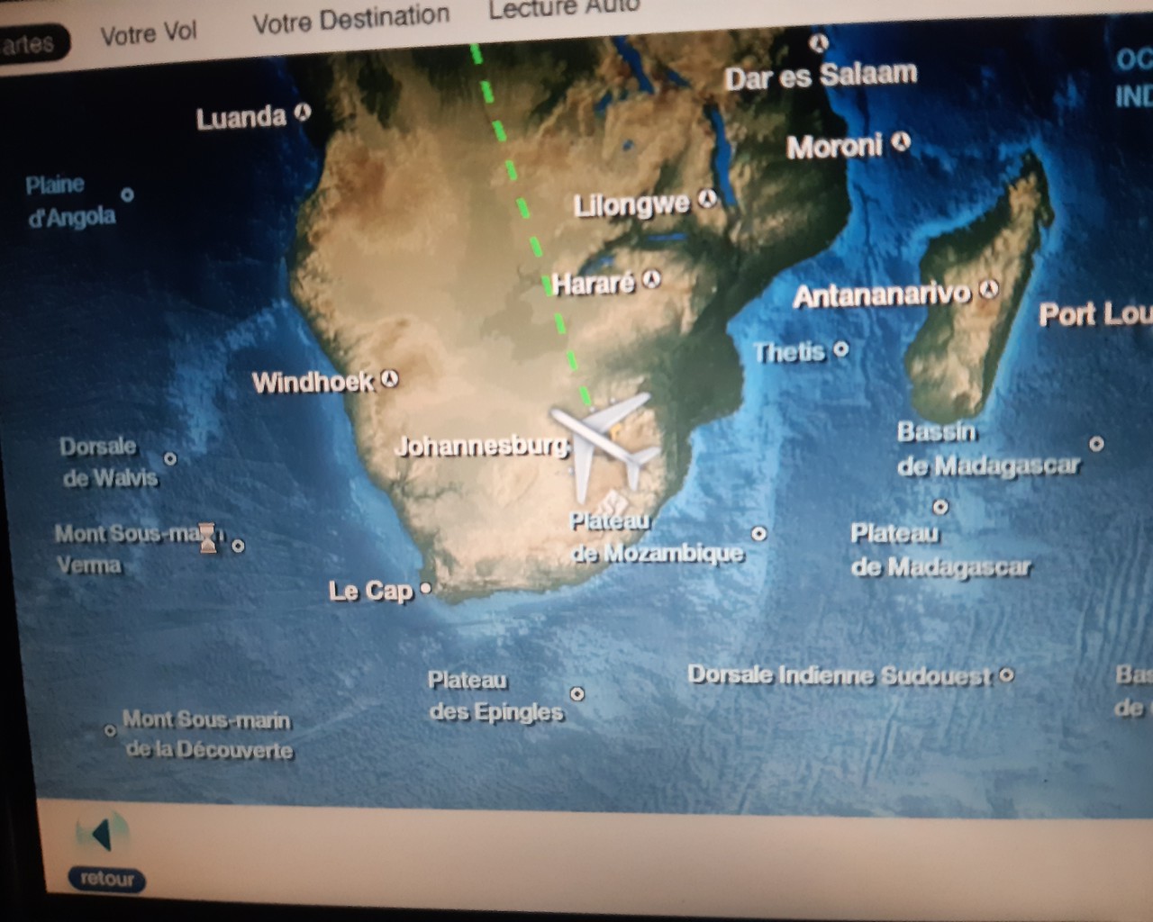 Avis du vol Air France Johannesburg → Paris en Economique