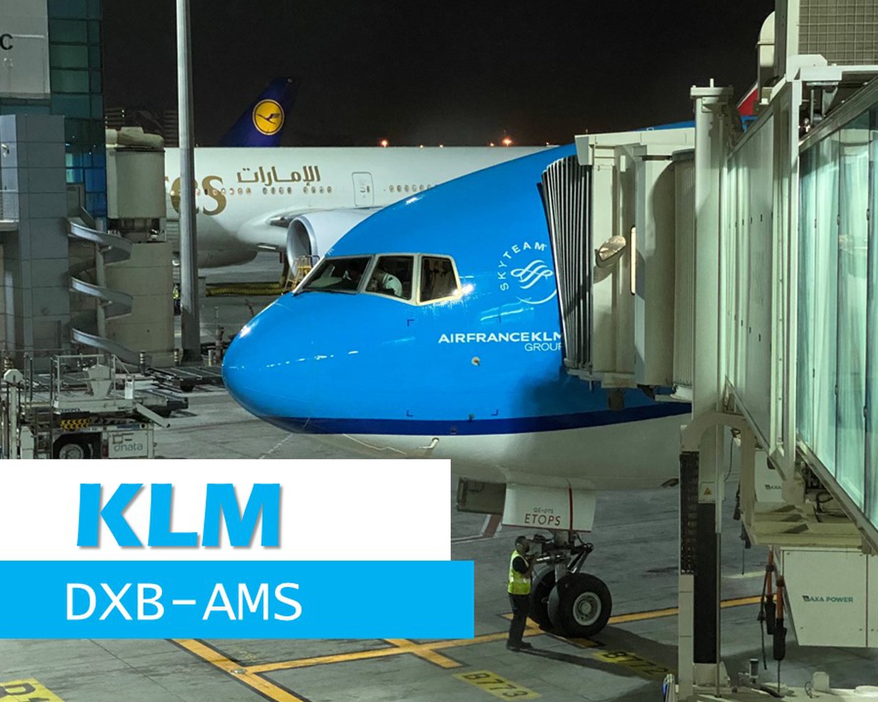 Avis du vol KLM Dubai → Amsterdam en Economique