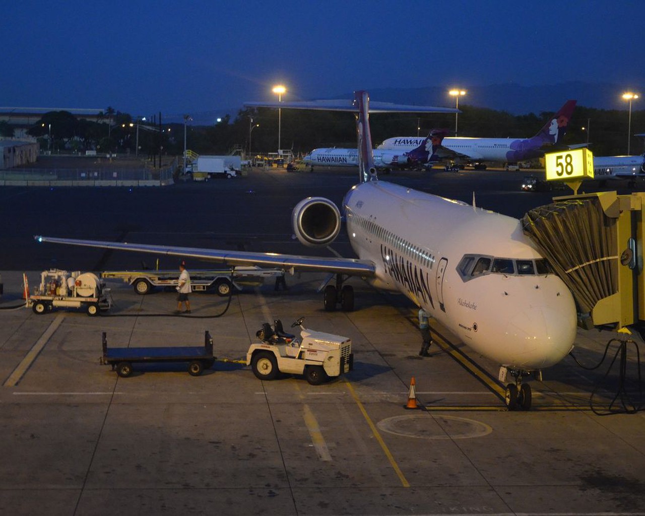 Review of Hawaiian Airlines flight from Lihue to Honolulu in Domestic First
