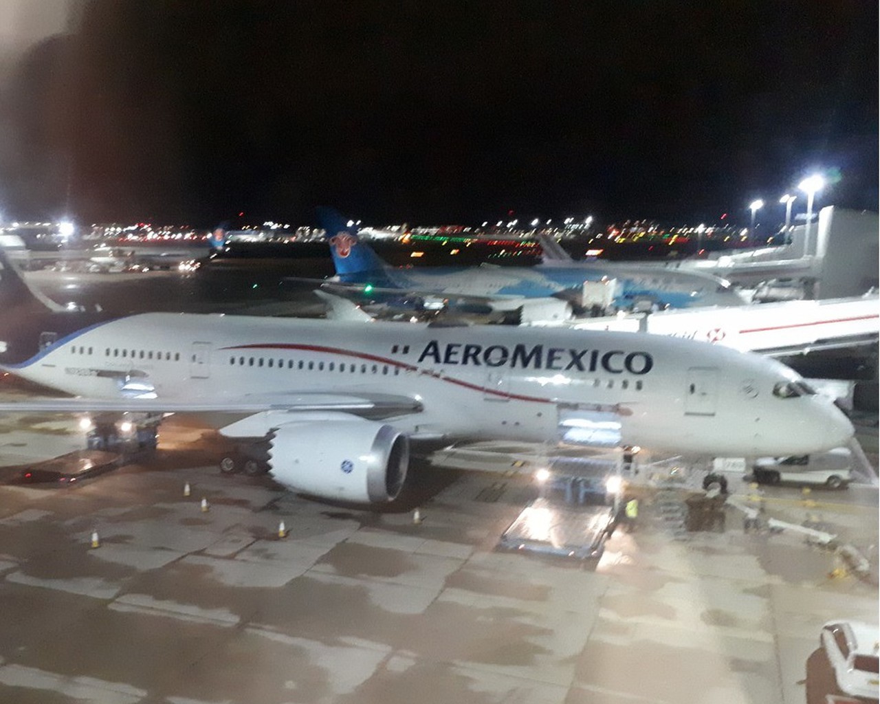 Review of AeroMexico flight from London to Mexico City in Economy