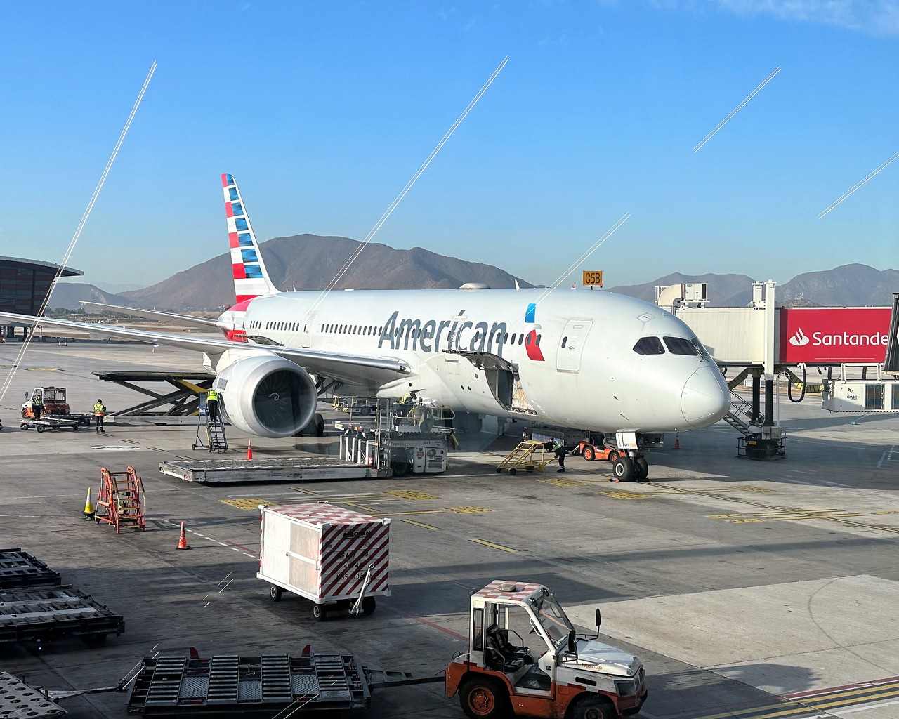 Review of American Airlines flight from Miami to Santiago in Premium Eco