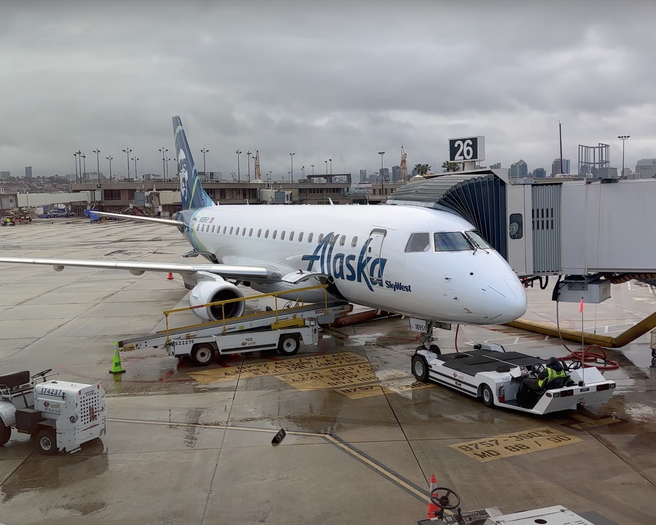 Review of Alaska Airlines flight from San Francisco to San Diego in Economy