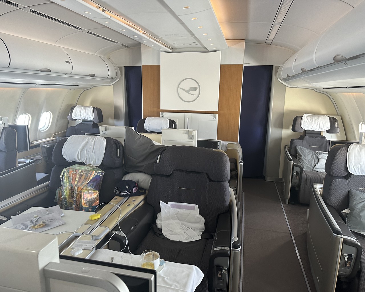 Review of Lufthansa flight from Washington to Munich in First