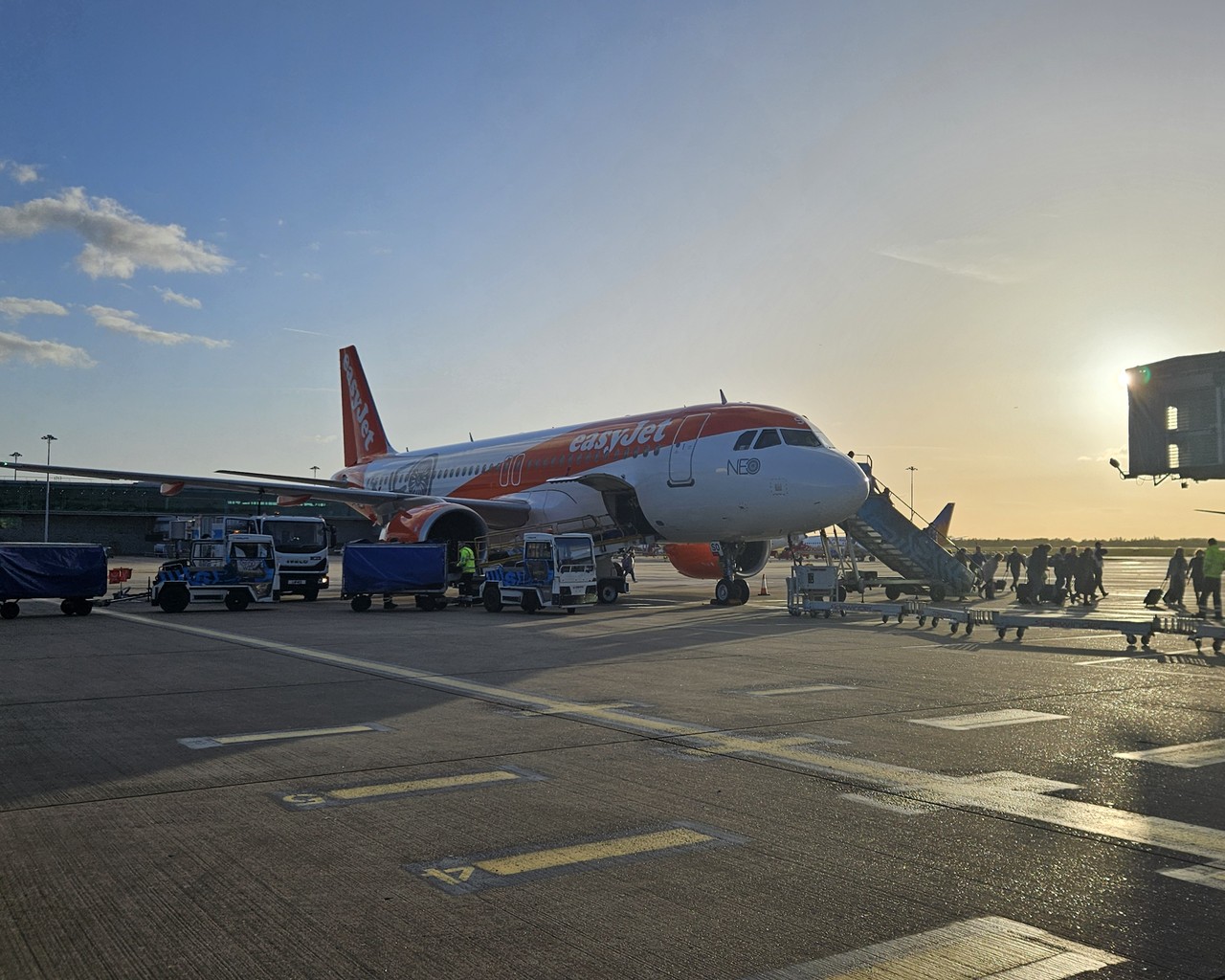 Review of easyJet flight from Amsterdam to London in Economy