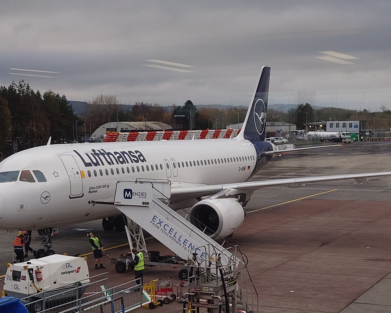 Review of Lufthansa flight from Glasgow to Frankfurt in Economy